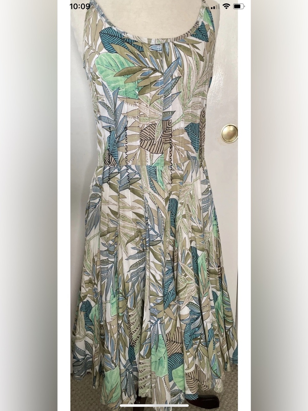 Tori Richard Honolulu palm Tree dress size 8 nwot lined
